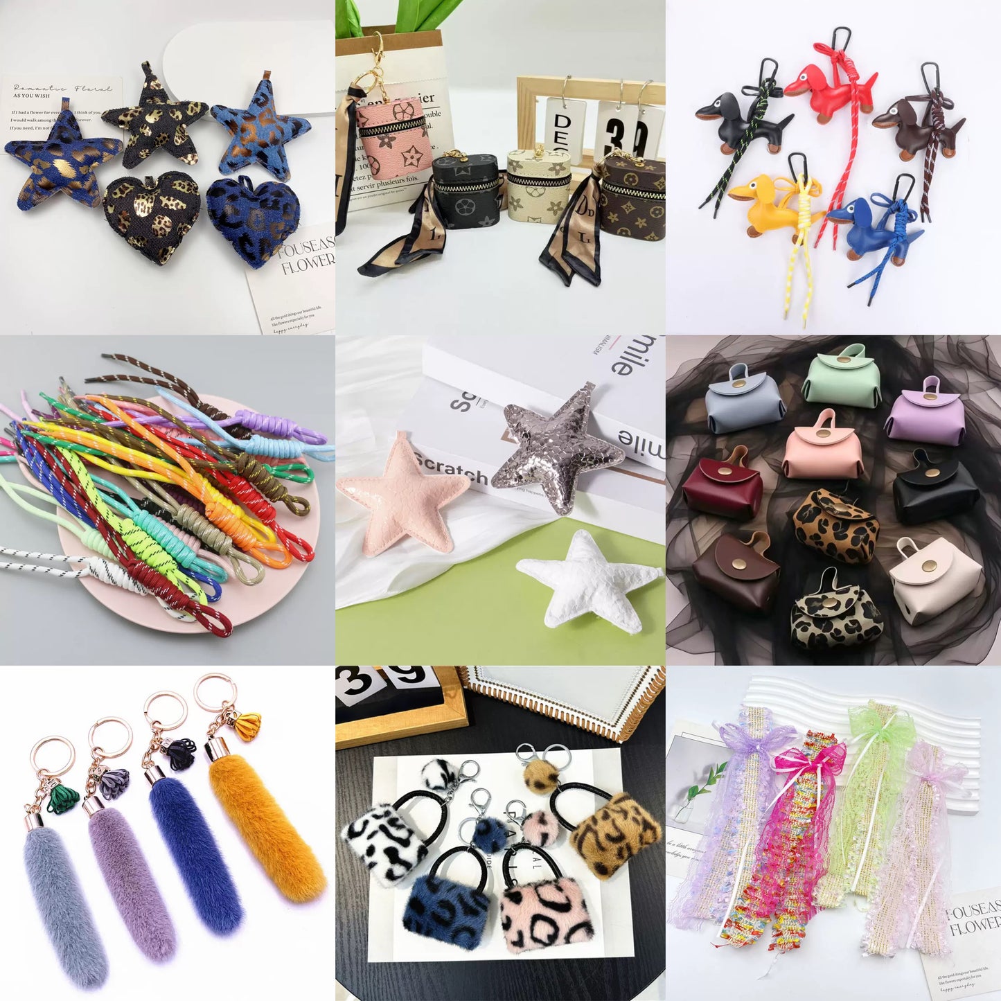 Charm Your Bags: Cute Accessories for Bags, keychains.